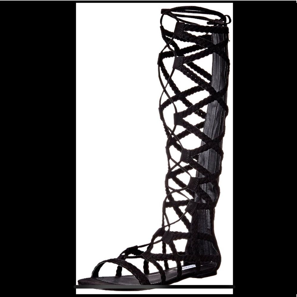 Steve Madden Sammson Black Gladiator Sandals -  9